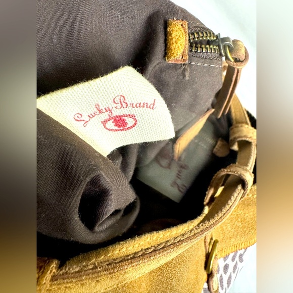 Lucky Brand Women Floral Print Cotton/Suede/Leather Backpack Shoulder Bucket Bag main image 13